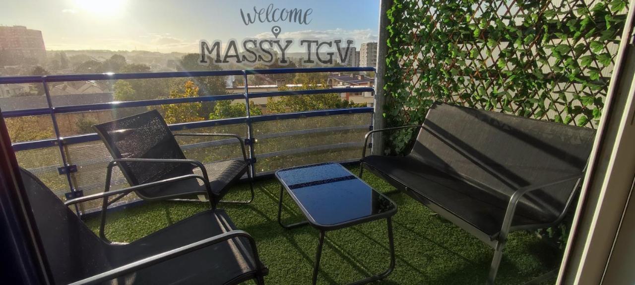 T4 Massy Tgv By Beds4Wanderlust - 80M2 Avec Terrasse Et Bureau - Proche Coulee Verte - Ideal Pro Ou Famille Buitenkant foto
