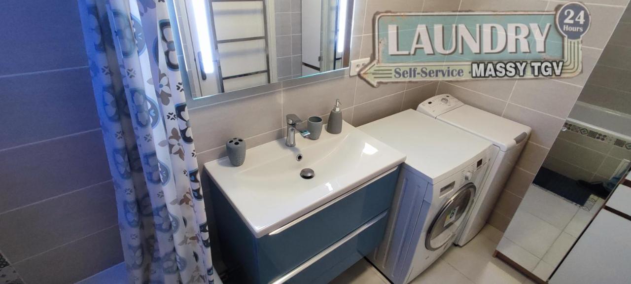 T4 Massy Tgv By Beds4Wanderlust - 80M2 Avec Terrasse Et Bureau - Proche Coulee Verte - Ideal Pro Ou Famille Buitenkant foto
